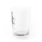 えるくし商店suzuri店の【2周年&新モデル記念】欲秤えるくしグッズ(ロゴ入り) Water Glass :right