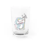 itsuto-こねこしょうしょうめんへらのグラス「とってきぃたあああ/ぺんぎんver」＋たんぶらー Water Glass :right
