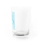 dolphineの癒しのハッピードルフィン　Healing Happy Dolphine Water Glass :right