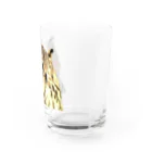 座敷ふくろうのぬいぐるみっぽいふくろう Water Glass :right