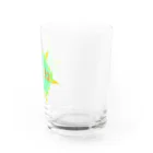 Blue_green_Fksのグリーンとオレンジのいいねグラス Water Glass :right