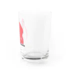 童心だよーんの赤いぞうさん Water Glass :right