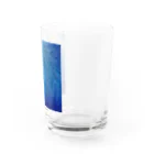 氷紋美術館の天恵〜JapanBlue〜始まりの青 Water Glass :right