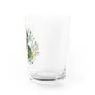 mariechan_koboの035 ウロコインコノーマル オレンジ小花のリース Water Glass :right