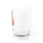 北風のゼリーの蛇遣除守（黒） Water Glass :right