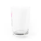 おおくわあやのピンクのチューリップ Water Glass :right