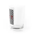 IOST_Supporter_CharityのIOSTバーサスデザイン②(市松) Water Glass :right