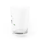 ゆきいろデザインのスイカを食べるパンダ Water Glass :right