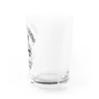 提供 tshopのヒッピーとマイクロバスのローブローアート Water Glass :right