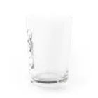 greetenのアート猫　モノクロ　 Water Glass :right