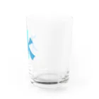 ねむ家のすずりの水を飲んでいる Water Glass :right