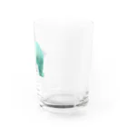 犬カマキリのシロクマのおしり Water Glass :right