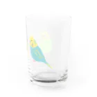 yomoyomo_yomogiのセキセイインコ_パステル Water Glass :right