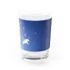 ぽにいずしょっぷのぽにいぺがさすグラス（深い夜） Water Glass :right