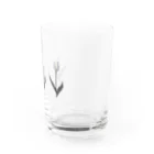 rilybiiのThree TULIP, White gray blue . Water Glass :right