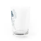 北風のゼリーのモヤるマジック（紺） Water Glass :right