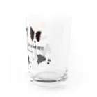 Bordercollie Streetの7 Border Collies-1 Water Glass :right