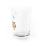 猫のきぬくんのお店のミロクくんとアンジュちゃん Water Glass :right