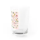 WAMI ARTのヲシテ文字いろいろ【桜花色ベース】 Water Glass :right