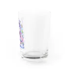 月蝕ざっか店＠SUZURIの君は紫陽花-Ms.Hydrangea☂️ Water Glass :right