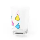 愛とうんちとサイダーとのうんこちゃんズ Water Glass :right