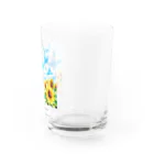 旅猫王子れぉにゃん👑😼公式(レイラ・ゆーし。)の【ひまわり畑☆れぉにゃん】 Water Glass :right