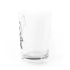 ネコモトタロウショップのイカがイカった Water Glass :right