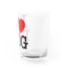 I LOVE SHOPのI LOVE DOG-アイラブドッグ- Water Glass :right