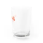 いきぬき給湯室の喫茶店風ロゴ - オレンジ Water Glass :right