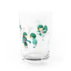 暁*あとりえ🎨の緑髪ちゃんズ(影なし) Water Glass :right