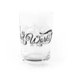 ピュアワン コルセット ワークスのロゴ（横文字） Water Glass :right