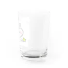 ひとばんで法隆寺たてられちゃうよ、、のにゃんこ「ふうん」 Water Glass :right