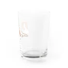WANPU  by YUn.のチョコカラー　眠るハスキー　 Water Glass :right