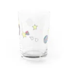 おかめちゃんのアイテムショップのおかめ天使ちゃんと宇宙 Water Glass :right