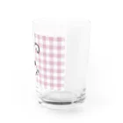 merongのわんこA♡ギンガム Water Glass :right