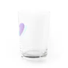 mariascharmsのxoxo シンプル　ハート　デサイン Water Glass :right
