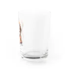 Vasetti_pressのパーカーを着ているピットブル Water Glass :right