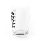 NAUGHTYのNAUGHTY 5ロゴ(BLK) Water Glass :right