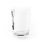 KAZU SHOPの可愛い猫のお昼寝　癒し Water Glass :right