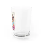 LEONのWe♥PUG　色彩（パグ大好き！） Water Glass :right