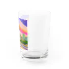 フィットネスパパの水彩のマニラグッズ Water Glass :right