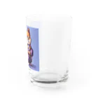 街の雑貨屋さんのかわいいたぬきのドット絵グッズ Water Glass :right