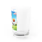 八雲のサッカーガール Water Glass :right