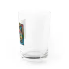 ikubohのナスカの地上絵「オウム」インスパイア08 Water Glass :right