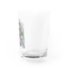 おやぽんのカーネーションと孔雀草ダイカット Water Glass :right