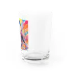 aki7sの笑顔のペンギン Water Glass :right