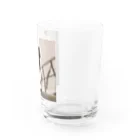 ことこと♂@トレーダーの影シルエット　猫 Water Glass :right