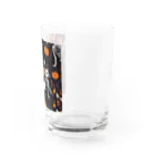 ToToMoの【ハロウィン】スケルトンキャット Water Glass :right