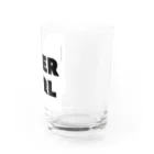 BEERのビールガール_黒字(白背景) Water Glass :right