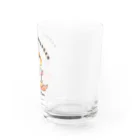 ハムスターとチンチラ kinchan_kohakuのはむちらバーガー(ハムスター、チンチラ) Water Glass :right